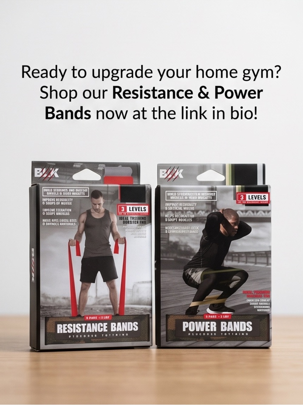 Resistance & Power Bands Set - Red and Black by